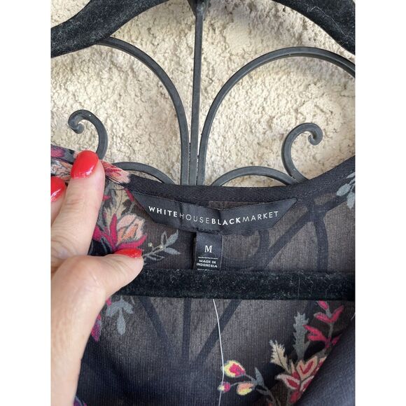 WHBM Bell Sleeve Floral Dress - Size M - Multicolored - Picture 8 of 10